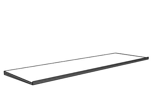 Fach gerade 1m / shelf horizontal 1m