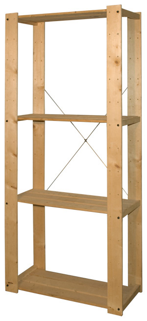 Holzregal / wooden shelf rack