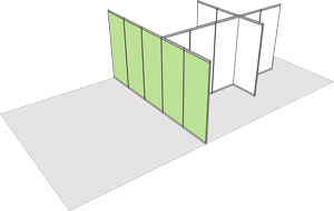 Beispielstand Kopfstand / peninsula stand example